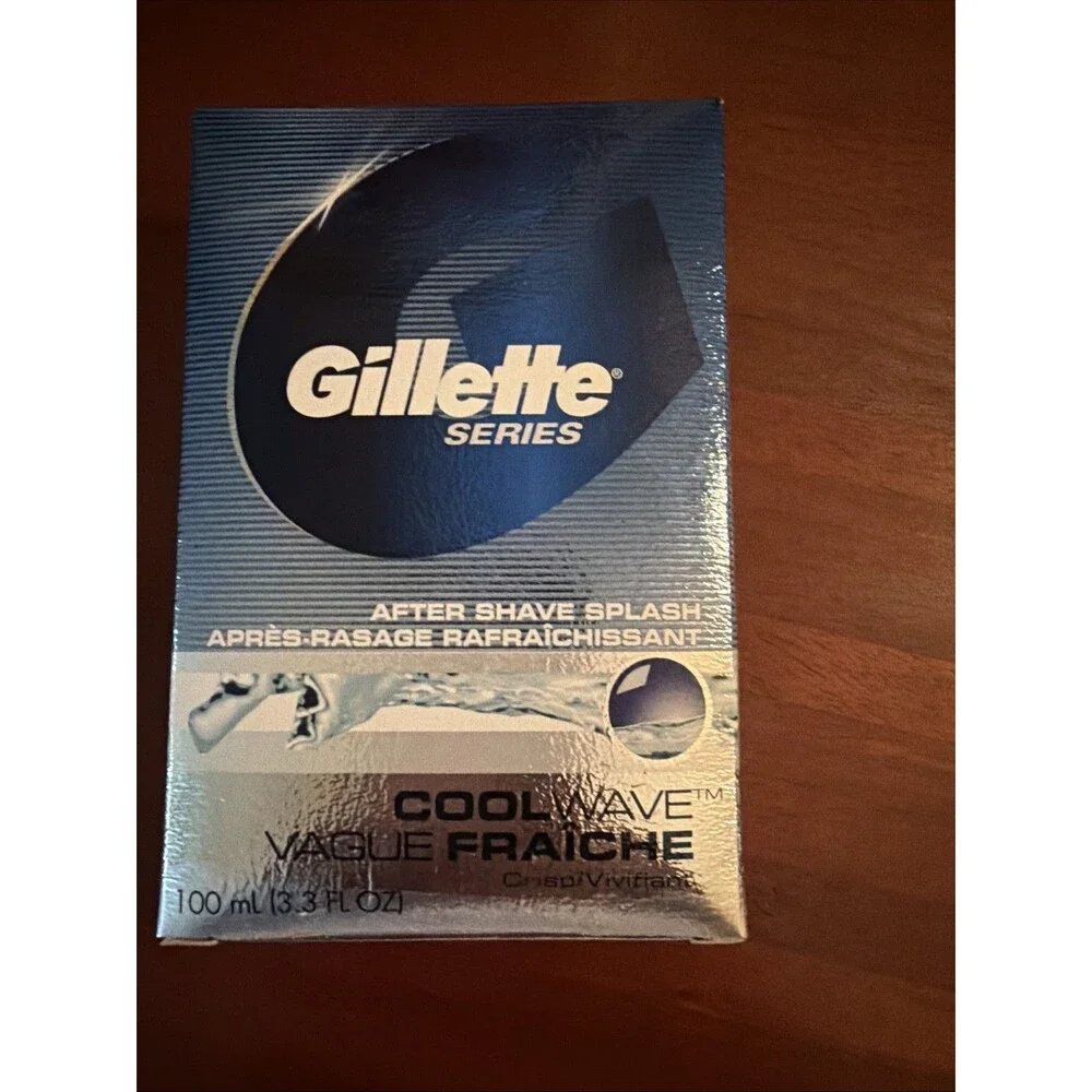 Gillette Series After Shave Splash, Cool Wave,  3.3 fl oz.  New In Original Box.